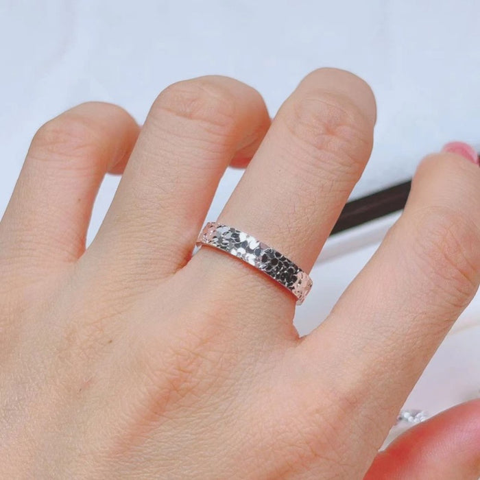 Wholesale Opening pure silver ring with exquisite craftsmanship, niche design, and fashionable style