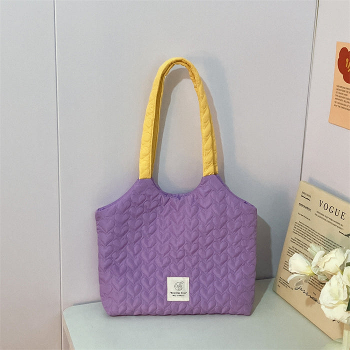 Wholesale Love shoulder bag, large capacity canvas bag