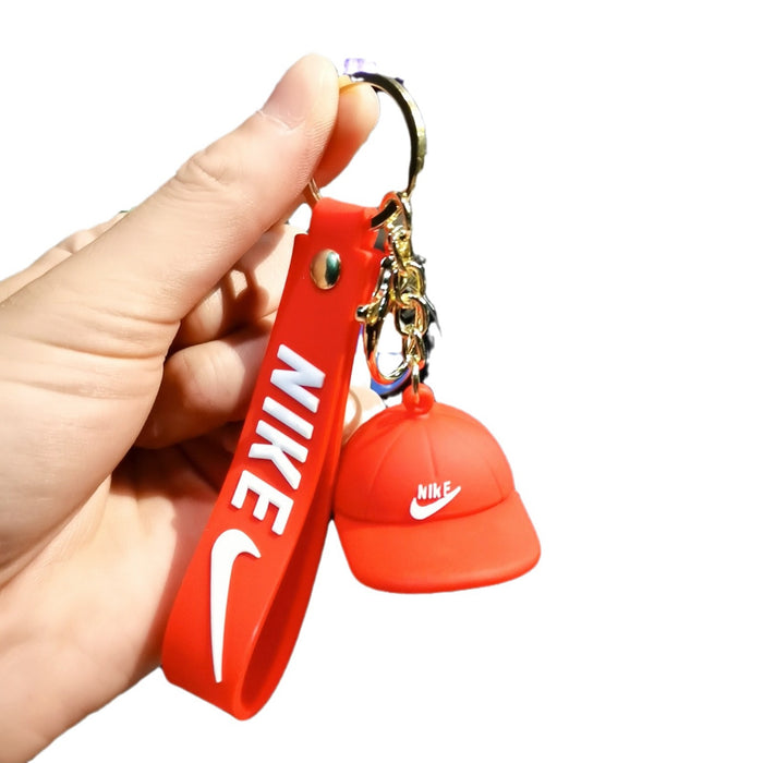 Wholesale Cartoon Glue Nike Hat Keychain Pendant JDC-KC-ZT005