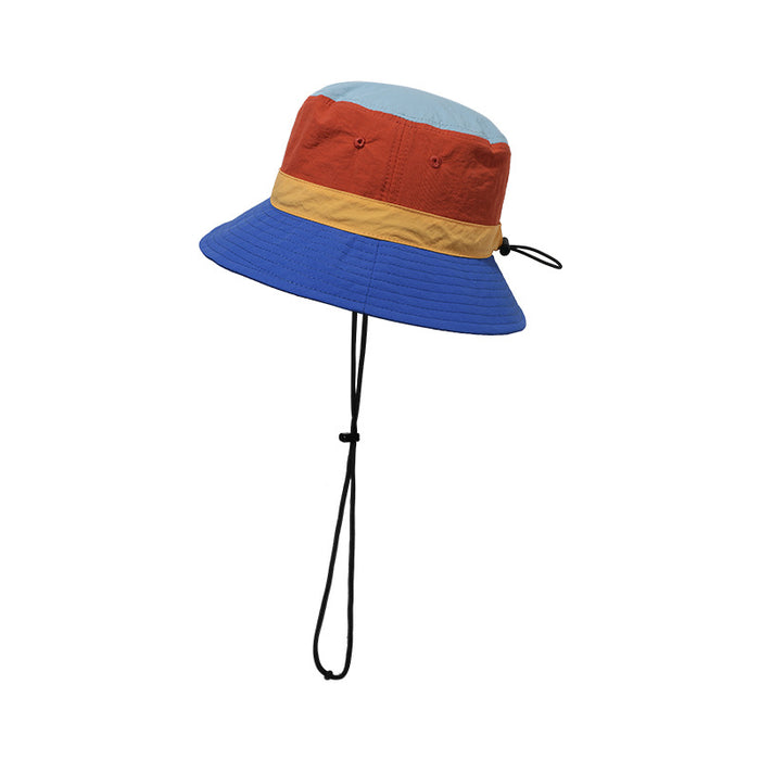 Wholesale Sunscreen hat, drawstring fisherman hat, straight tube storage, foldable crossbody bag, basin hat
