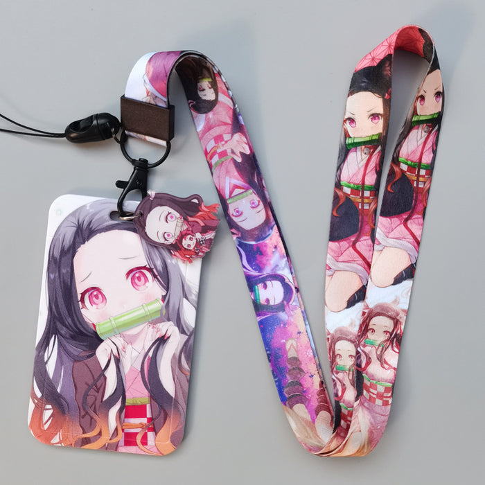 Wholesale Cartoon animation hard fit Lanyard Keychain