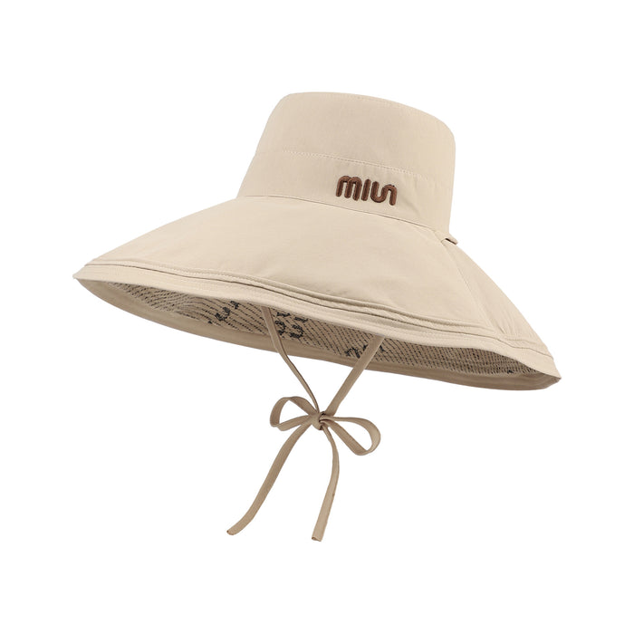 Wholesale Fashionable oversized brim face covering double-sided fisherman hat for outdoor sun shading, sun protection, and UV protection