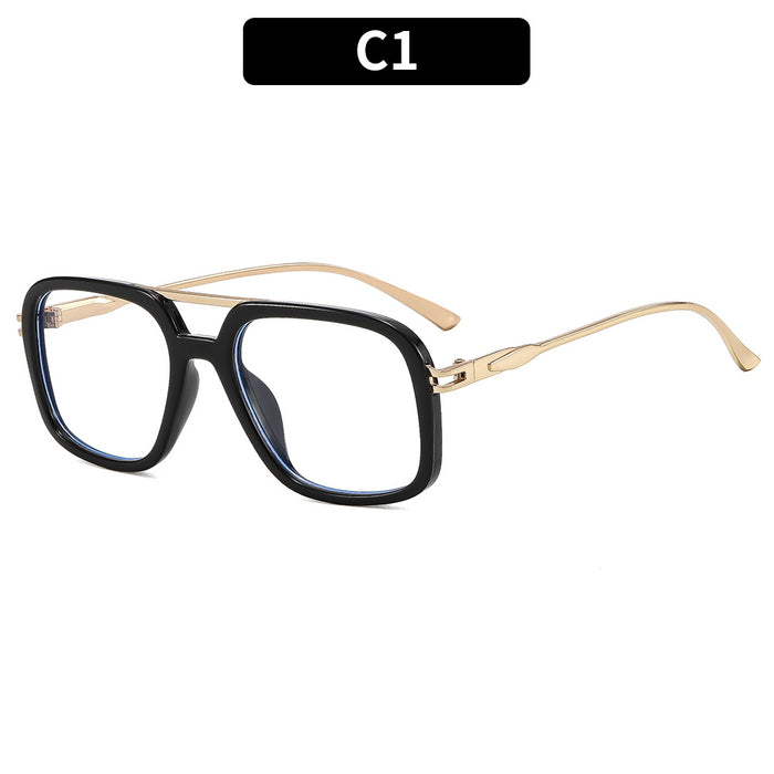 Wholesale Double Bridge Blue Light Blocking Fashion Glasses Frame for Women Everyday Street Style Accessory Resale