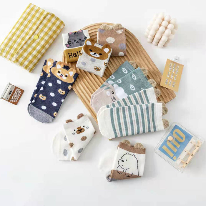 Wholesale New cartoon short socks, boat socks, shallow mouth invisible socks