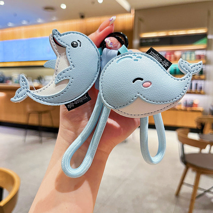 Wholesale Marine Animal Leather Keychain
