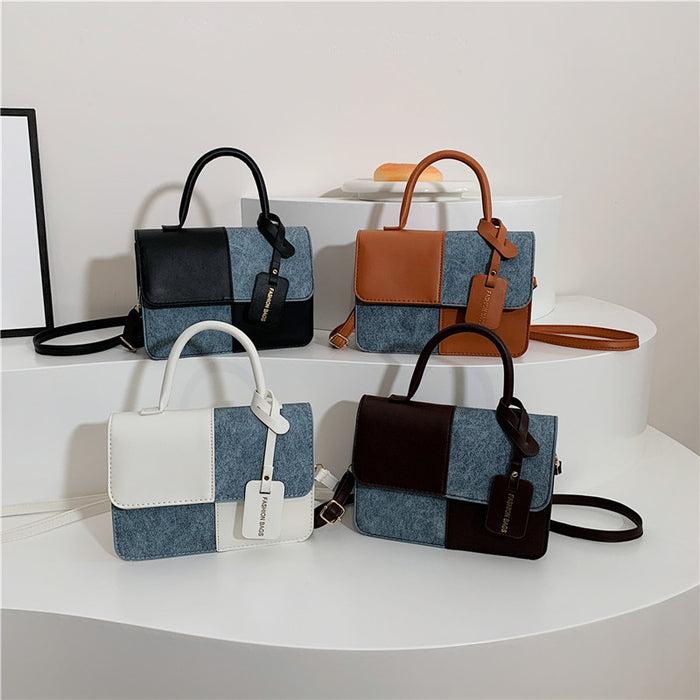 Wholesale Stitching Contrast Color Simple Crossbody Small Square Bag JDC-SD-SYuan021