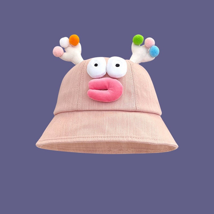 Wholesale Cute sunscreen basin hat, new cartoon fisherman hat