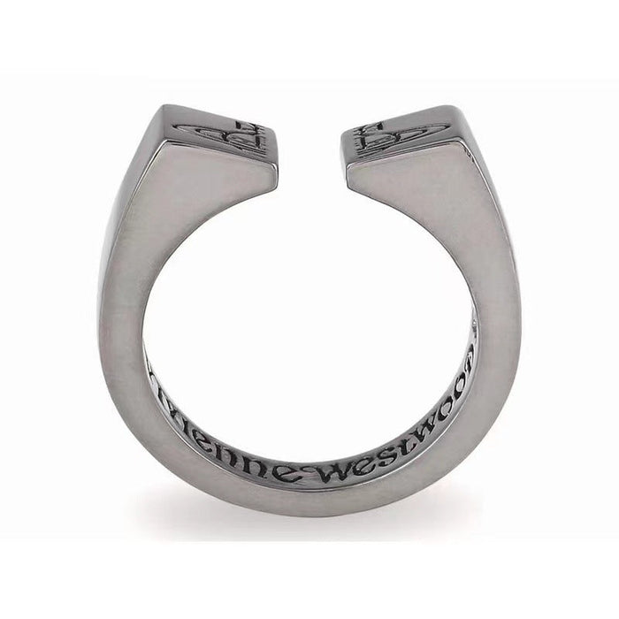 Wholesale Ring Brass Saturn Engraved Lovers Simple Index Finger Opening (F) JDC-RS-TianYin002