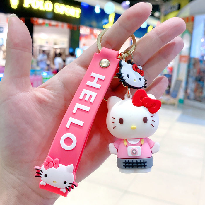 Wholesale Creative keychain cartoon car keychain book bag decoration