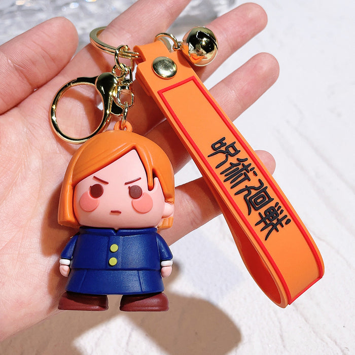 Wholesale Cartoon Silicone Doll Keychain JDC-KC-QiChao048