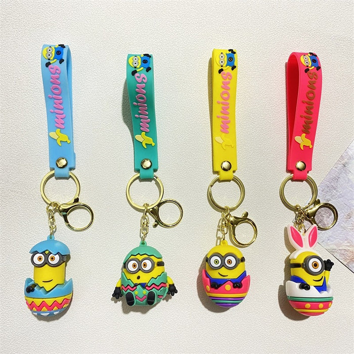 Wholesale Creative cross dressing cute cartoon keychain figurine exquisite hanging gift