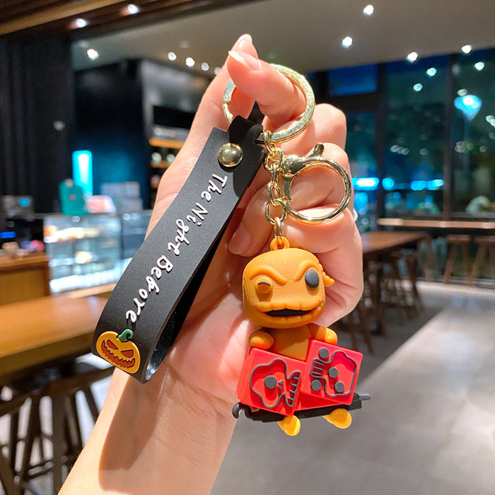 Wholesale Silicone Keychain Trendy Christmas Bag Charm