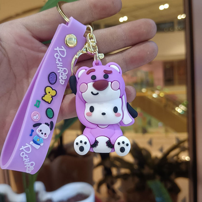 Wholesale Cartoon Silicone Anime Keychain JDC-KC-YiChang033