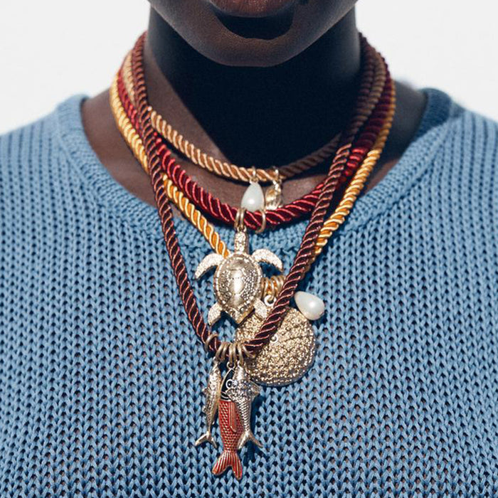 Wholesale Personalized handmade woven necklace, couple's best friend, colorful rope accessory