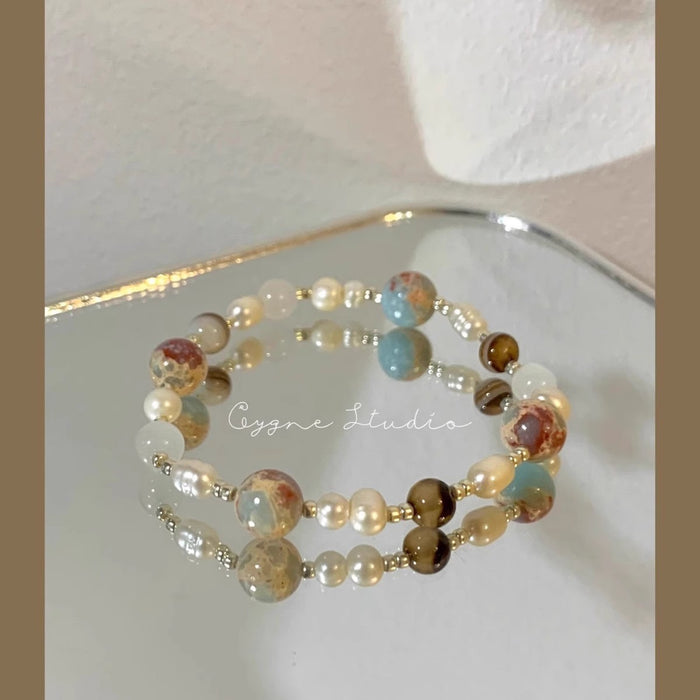 Wholesale Pearl bead bracelet with high-end feel, light luxury, niche delicacy