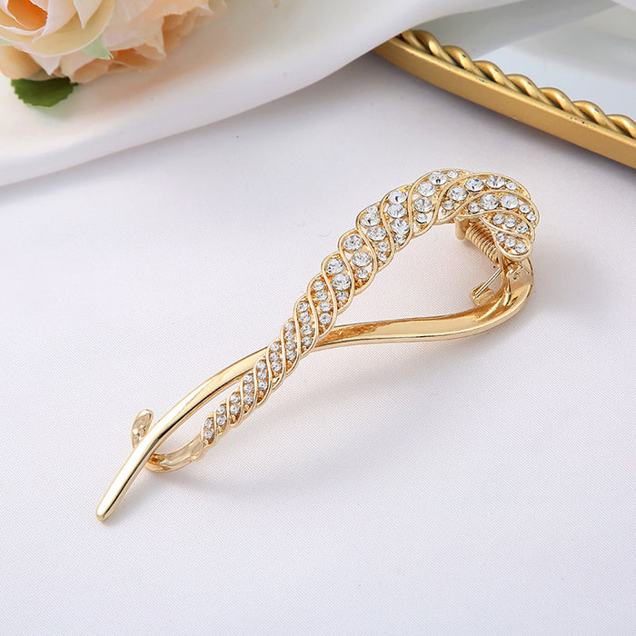 Wholesale diamond hair clip ladies alloy clip Joker headdress hair accessories