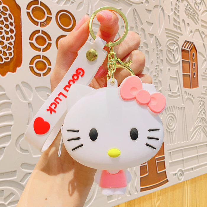 Wholesale Silicone Coin Purse Doll Keychain JDC-KC-KuM002