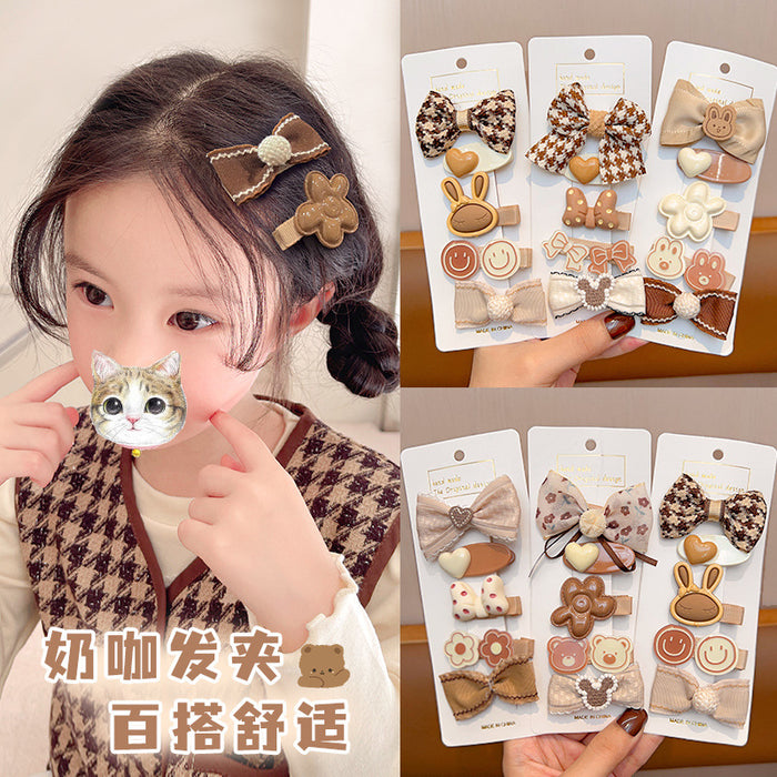 Wholesale Cartoon Children Cartoon Bow Resin Hairpin JDC-HC-QiY011