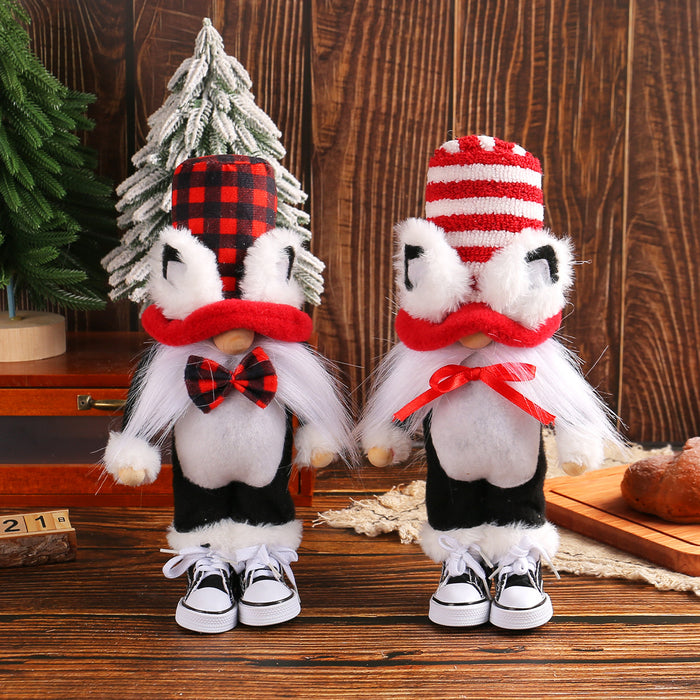 Wholesale Cat Ear Topper Rudolph Doll Ornaments Holiday Stand Window Decoration Supplies