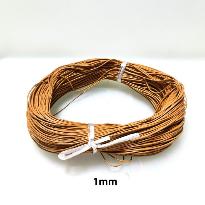 Wholesale 100pcs Round  Cowhide Rope Accessories Mobile Phone Case Leather Rope Braided Rope