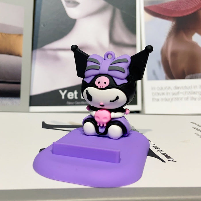 Wholesale Mobile phone holder cartoon figurine desktop decoration ornament