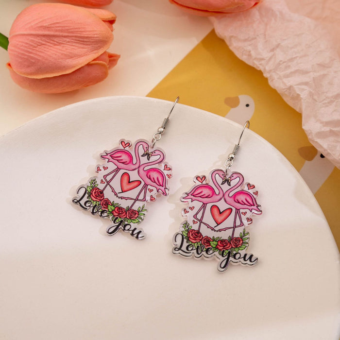 Wholesale Cartoon Valentine's Day Love Dwarf Acrylic Earrings JDC-ES-MDD104