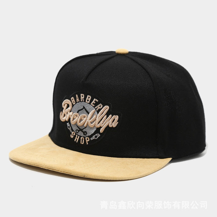 Wholesale Baseball cap embroidered lightning duckbill cap sunshade and sun protection cap flat edge duckbill cap