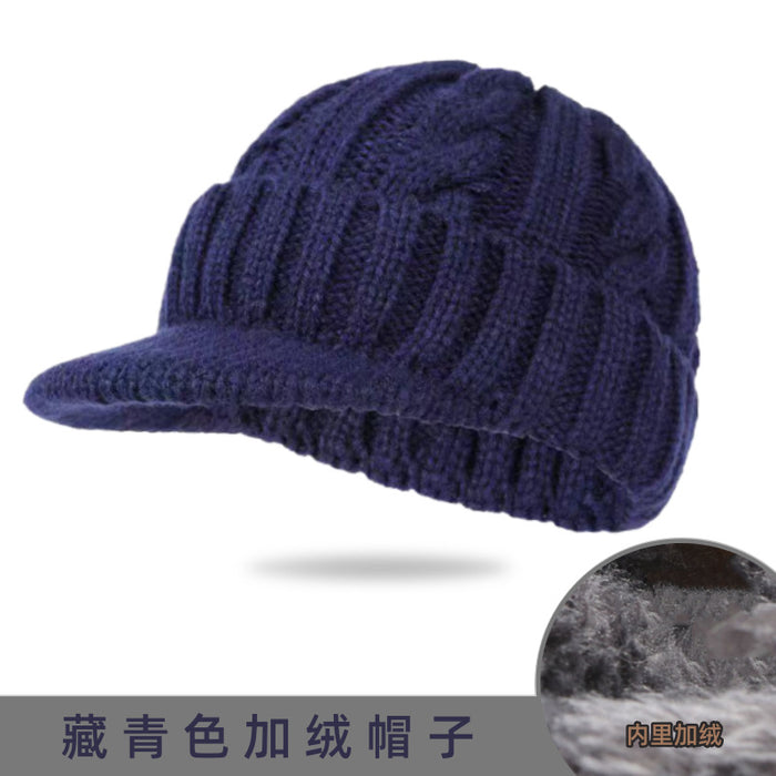 Wholesale Short Brim Cable Knitted Wool Hat JDC-HT-PX012