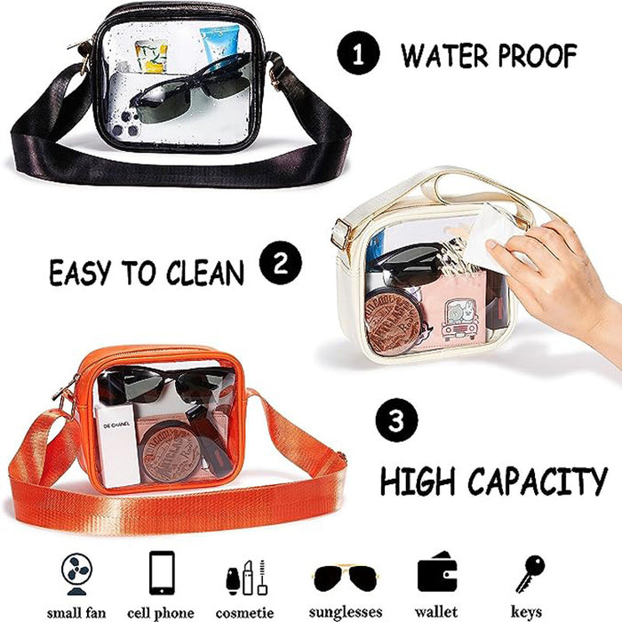 Wholesale PVC Waterproof Transparent Sports Waist Bag Messenger Bag JDC-SD-DongY002