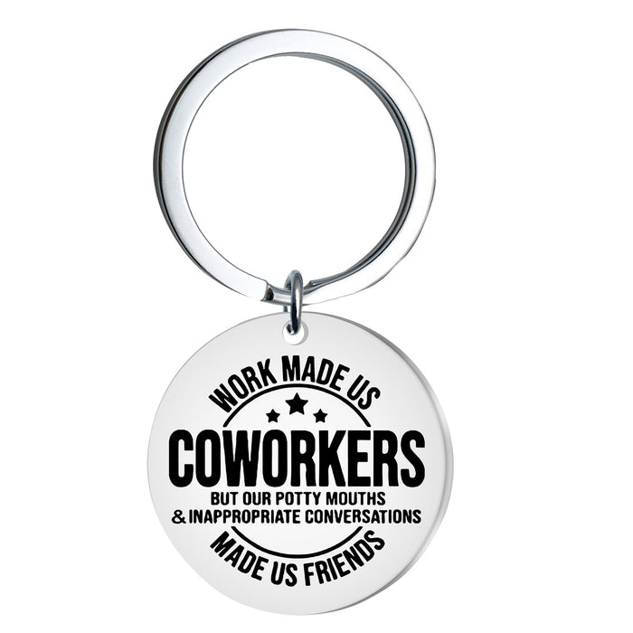 Wholesale Stainless steel keychain engraved gift