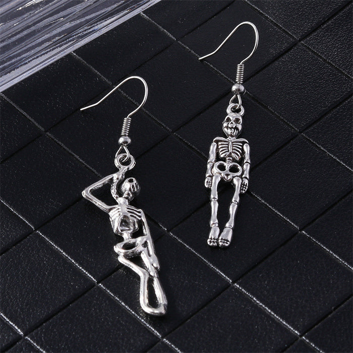 Wholesale Halloween Series Earrings Gothic Skull Spider Web Earrings for Women