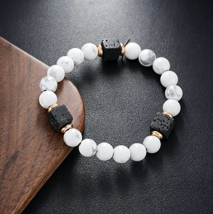 Wholesale Lava Block Volcanic Rock Bracelet