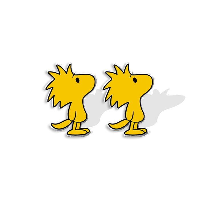 Wholesale Classic cartoon resin Little Yellow Bird earrings for women