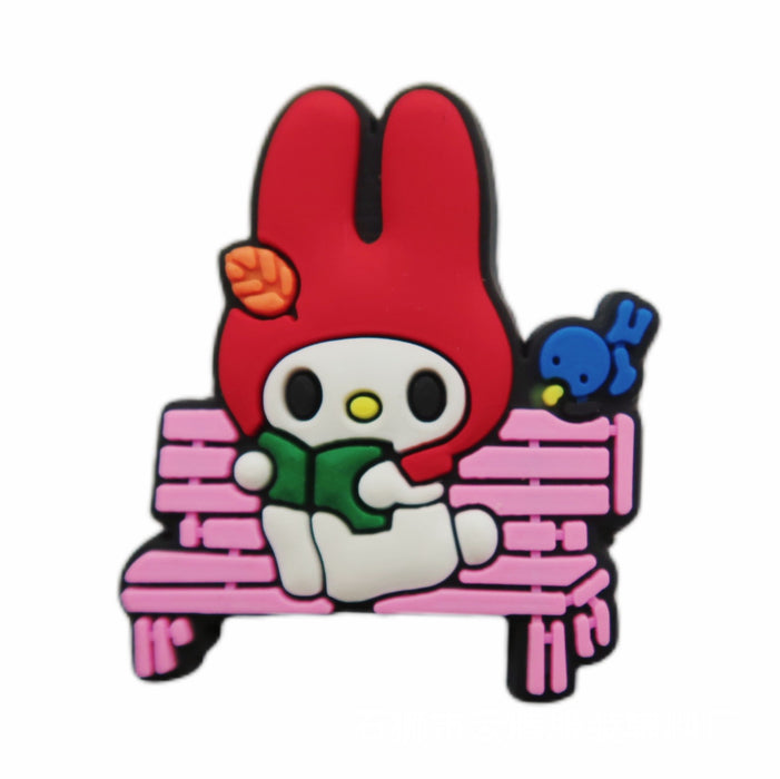 Wholesale 100 Pcs Shoe Flower Shoe Buckle Hole Shoe Accessories PVC Soft Glue Jewelry