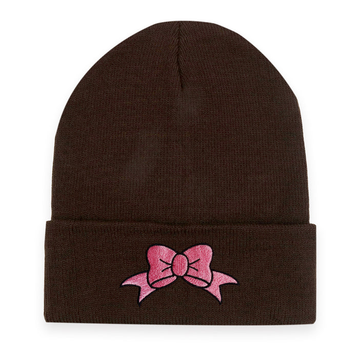 Wholesale Bow Embroidery Acrylic Knitted Hat JDC-FH-HaiPu009