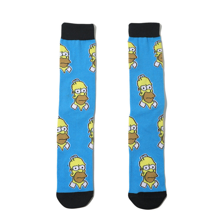 Wholesale Cartoon/ Anime Cotton Socks Mid-Calf