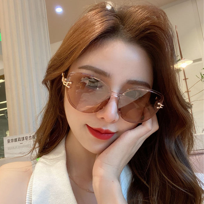 Wholesale Round frame sunglasses with UV protection, fashionable sun protection, and sunglasses