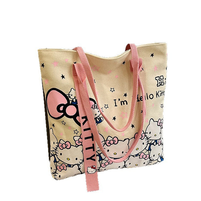 Wholesale Cartoon Canvas Bag Fashion Bag  Handbag Cute Commuter All-match Shoulder Large Capacity Tote
