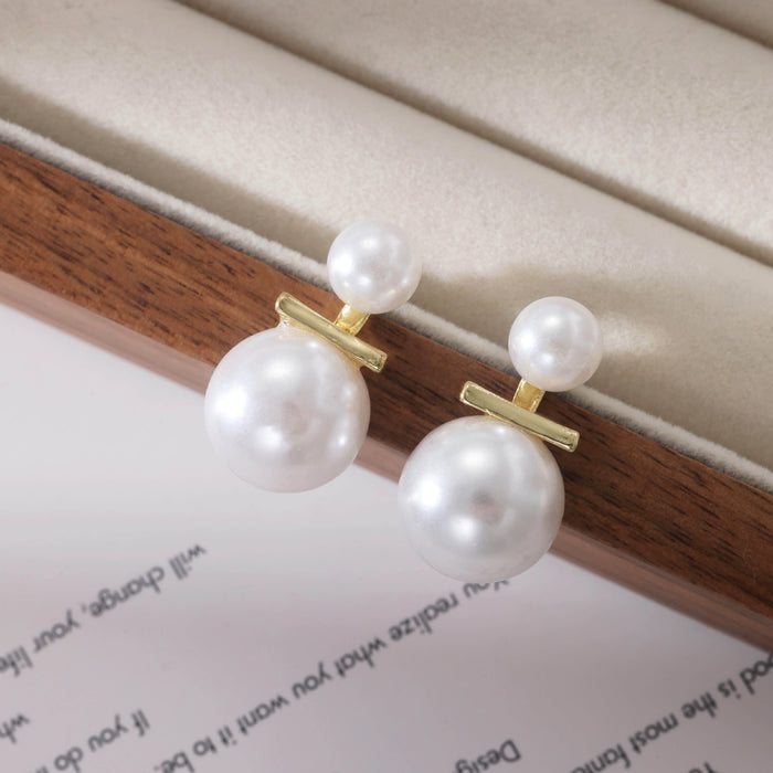 Wholesale Silver needle light luxury niche pearl earrings versatile temperament long tassel earrings high-end feeling earrings