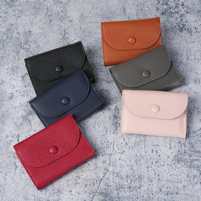 Wholesale Fashion PU Leather Wallet with Lychee Pattern Card Holder and Coin Pocket