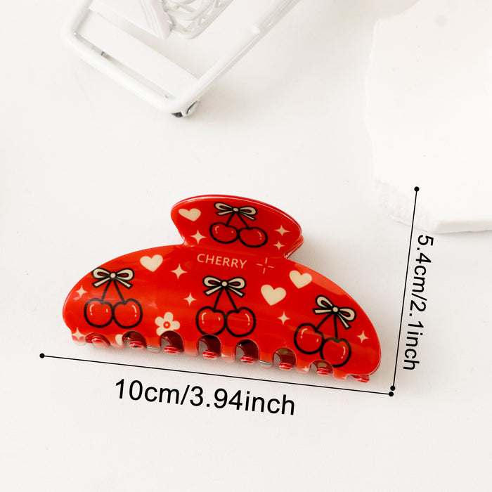 Wholesale PVC Christmas Claw Hair Clip Gingerbread Man Reindeer Design Women Everyday Styling Gift