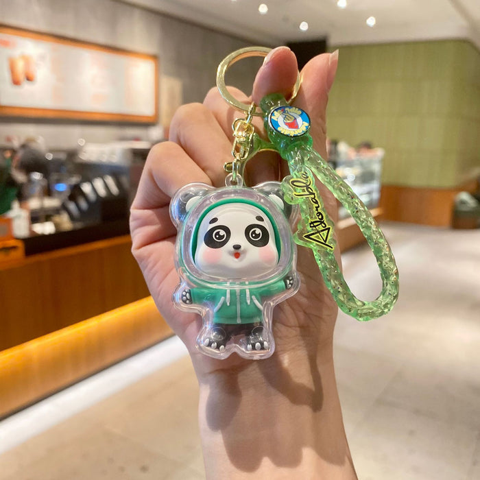 Wholesale Acrylic Panda Doll Keychain JDC-KC-MingT070