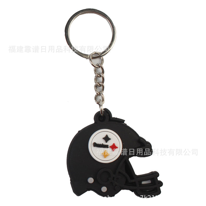 Wholesale 100pcs PVC Keychain rugby party decoration pendant accessories accessories rugby team