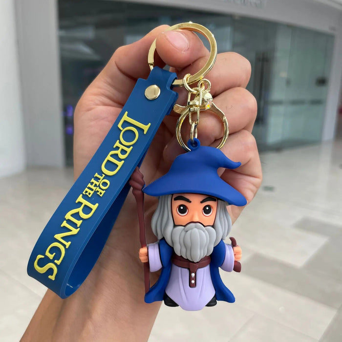 Wholesale 3pcs Silicone Cartoon Keychain Bag Charm