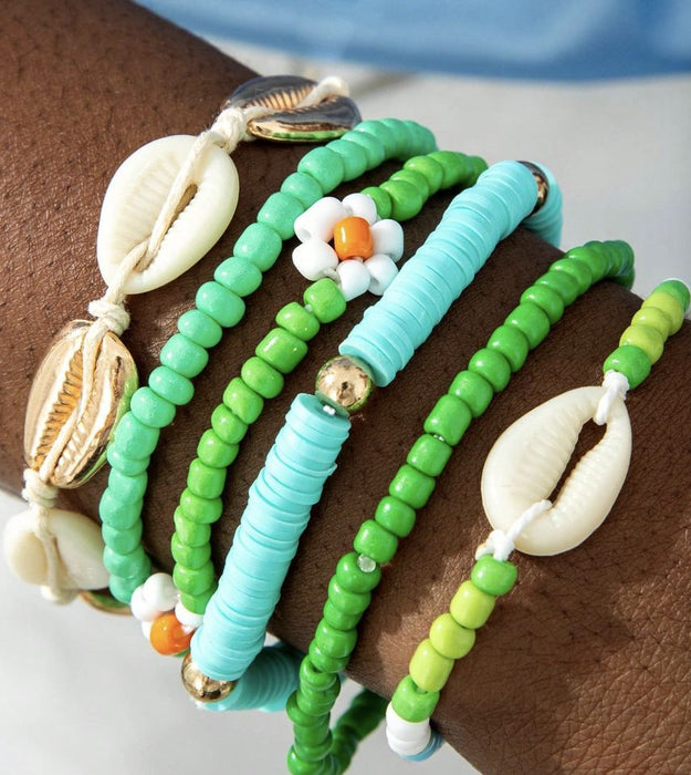 Wholesale Beach Vacation Starfish Shell Bracelet Fashion Jewelry Accessory MOQ≥2