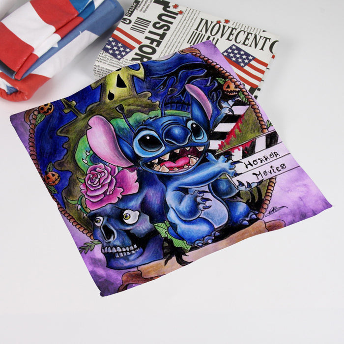 Wholesale Halloween Little Monster Stitch Cartoon Surrounding Multi-picture Anime Square Handkerchief Small Handkerchief Portable Handkerchief Towel Sweat Towel JDC-TW-Hual001