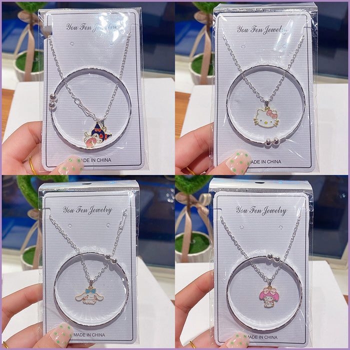 Wholesale Children Cartoon Bracelet Necklace Combination