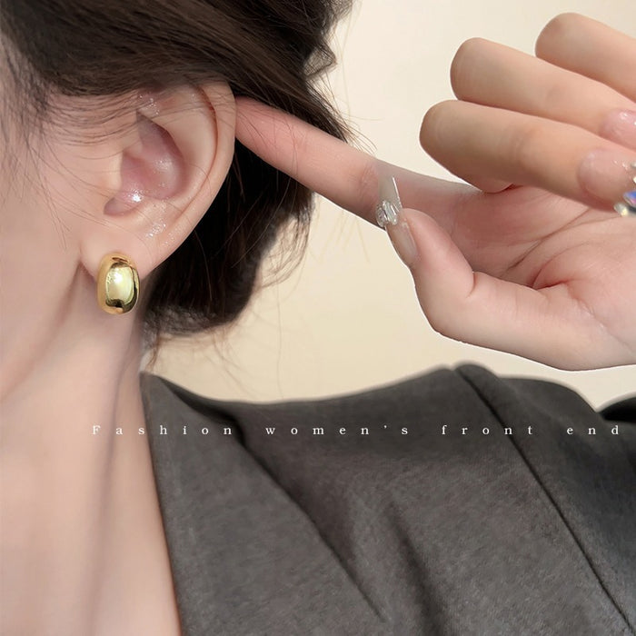 Wholesale Metal earrings with niche design and temperament, earrings and accessories for women