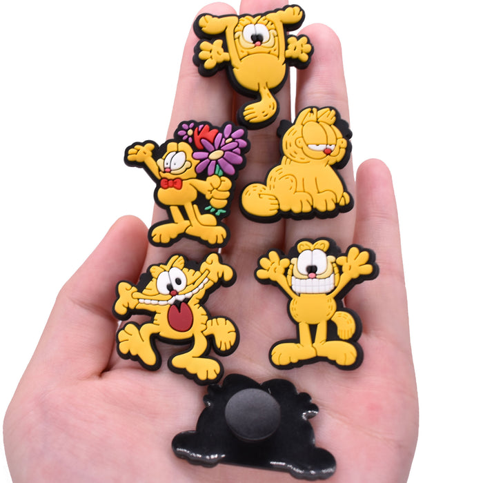 Wholesale 100pcs Detachable Clogs Shoes Flower  Glue Plastic Shoe Buckle Accessories Shoe Flower Shoes