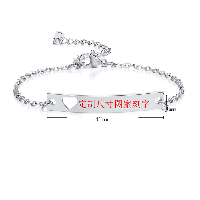 Wholesale Titanium steel bracelet, DIY bracelet, fashionable stainless steel bracelet